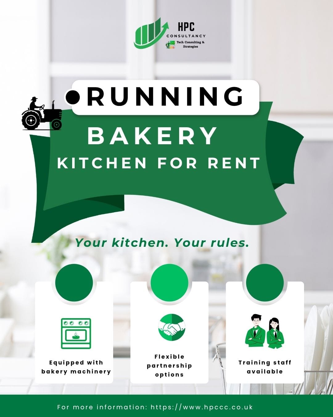 Running Bakery Kitchen for rent